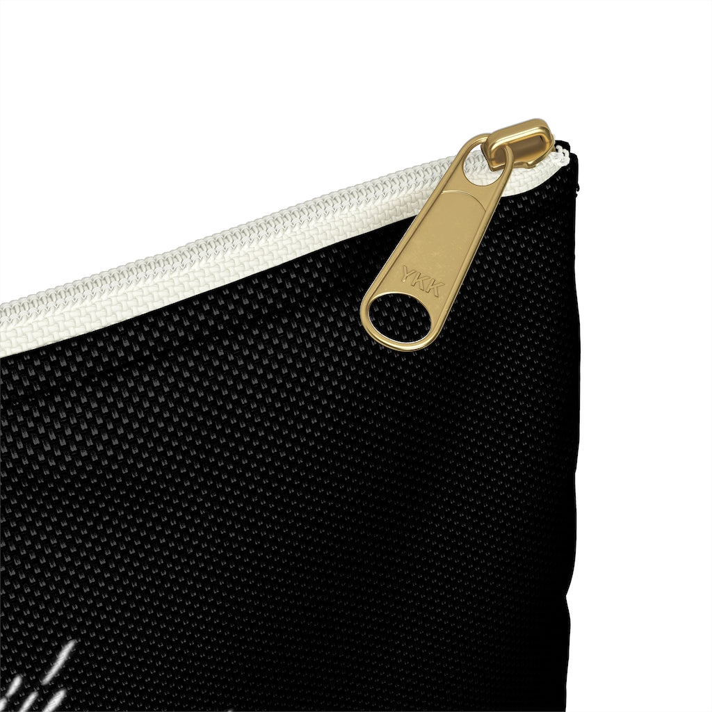 "Stay Spooky" Midnight Familiar Black Cat Accessory Pouch - Fractalista Designs