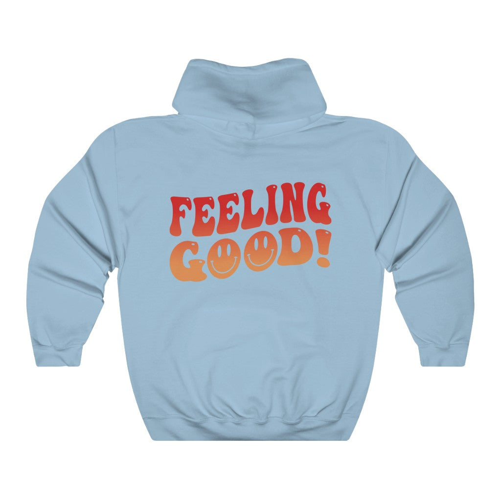 Feeling Good Oversized Hoodie Hooded Sweatshirt - Fractalista Designs