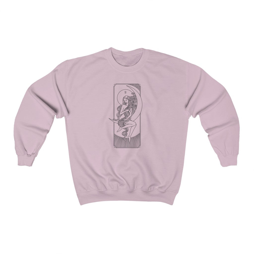 Virgo "Moon Goddess" Zodiac Astrology Crewneck Sweatshirt