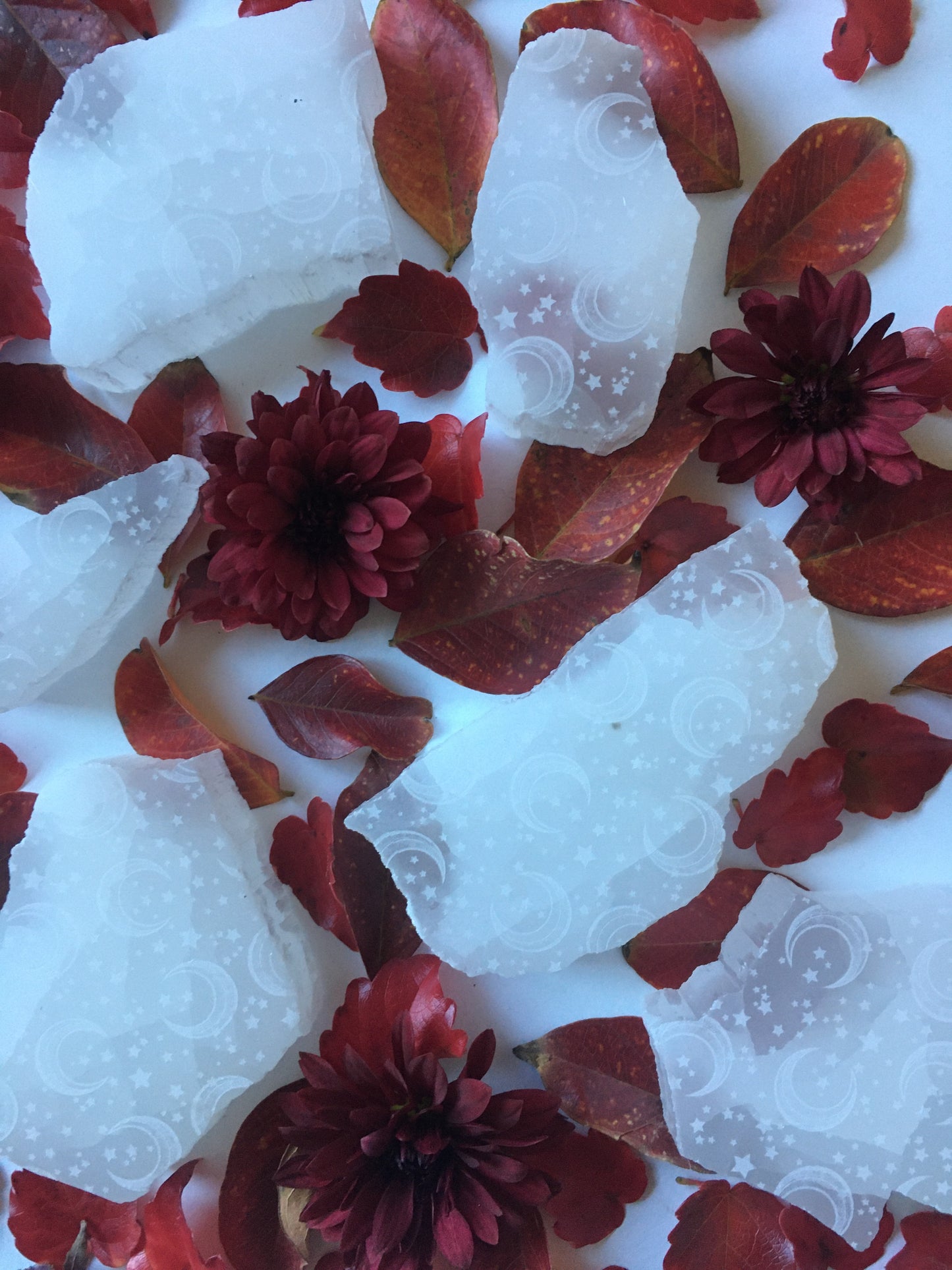 “Celestial Bodies” Rough Edge Selenite Charging Pedestal