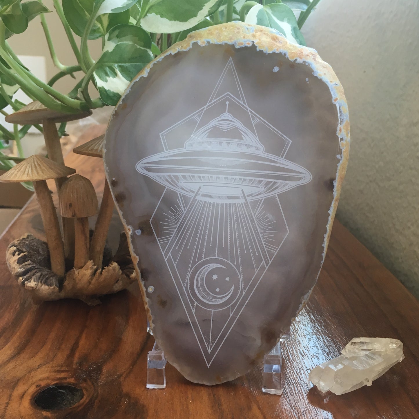 “Alien Abduction” Premium Extra Large Agate Slices
