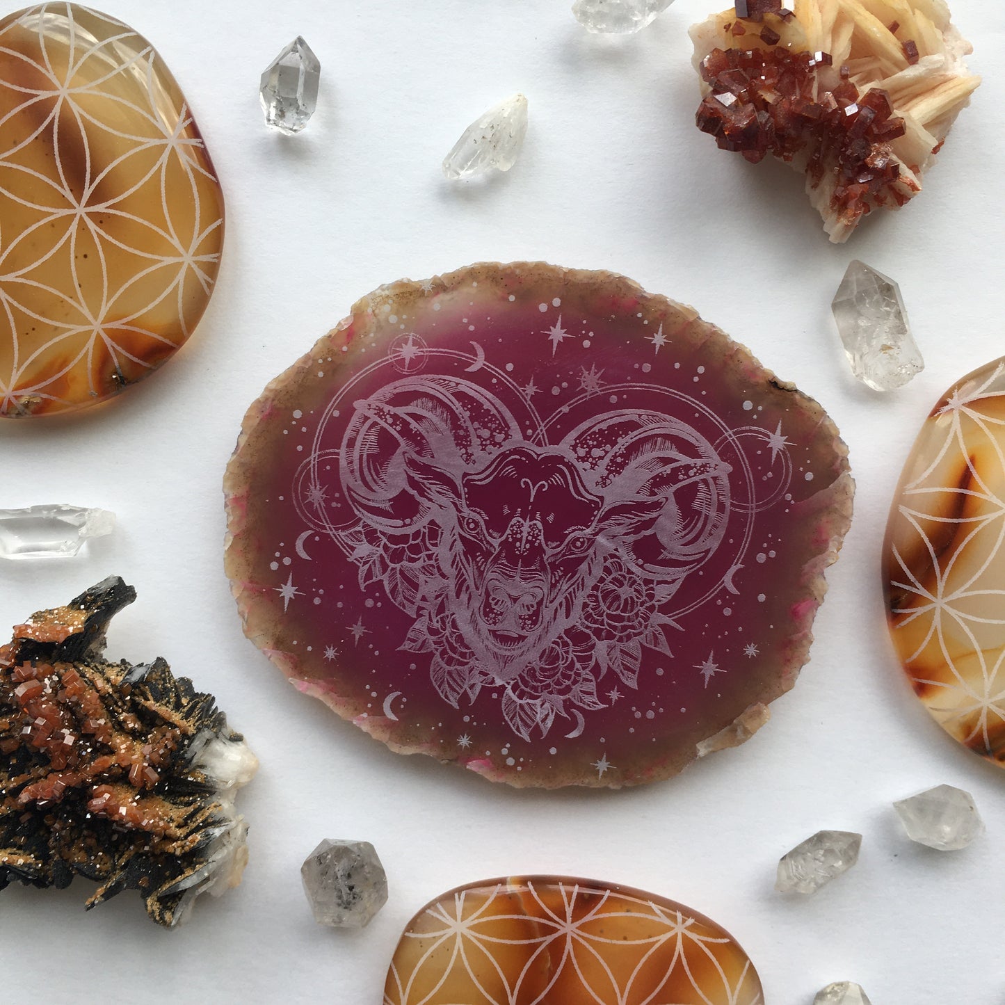 “Aries Renewal” Agate Slices