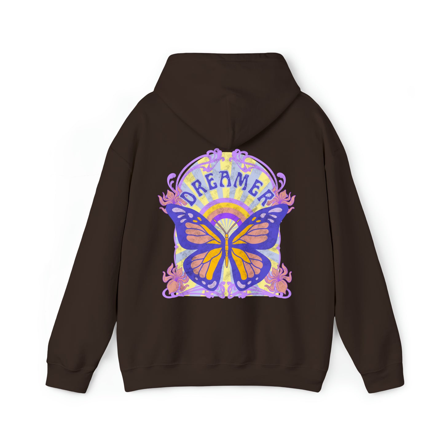 Dreamer Butterfly Hoodie Butterfly Sweatshirt - Fractalista Designs