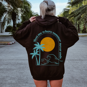 Where Summer Never Ends Sunset Hoodie Sweatshirt