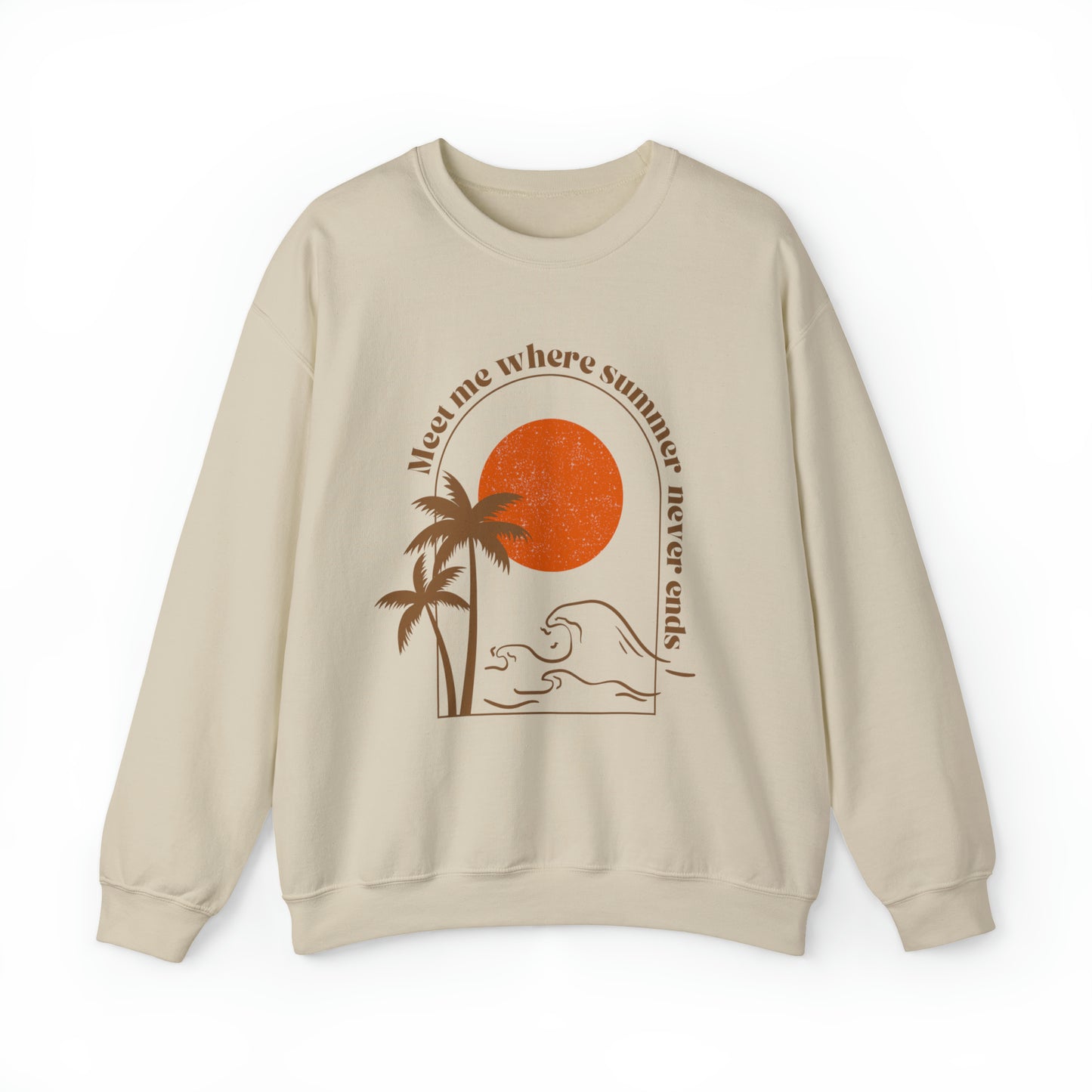 Where Summer Never Ends Sunset Crewneak Sweatshirt