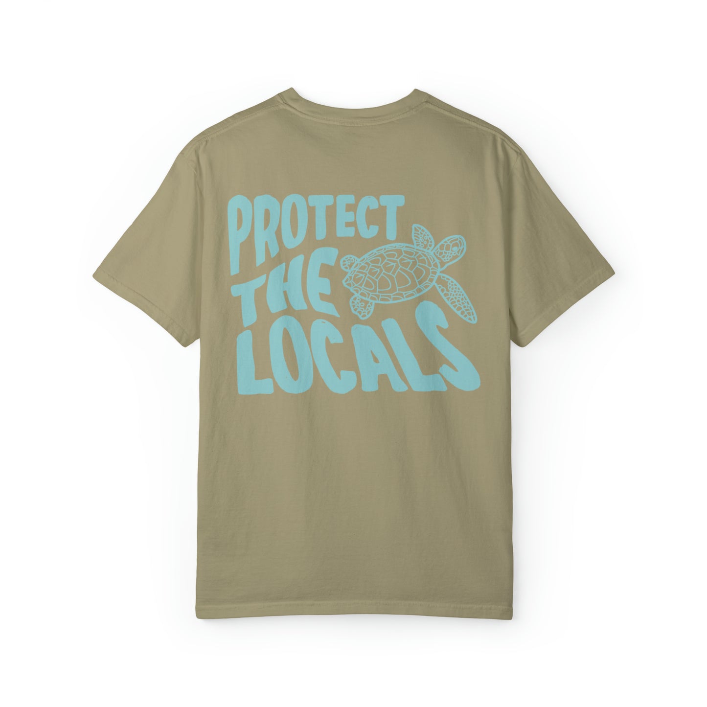 COMFORT COLORS Protect The Locals Sea Turtle Shirt - Fractalista Designs