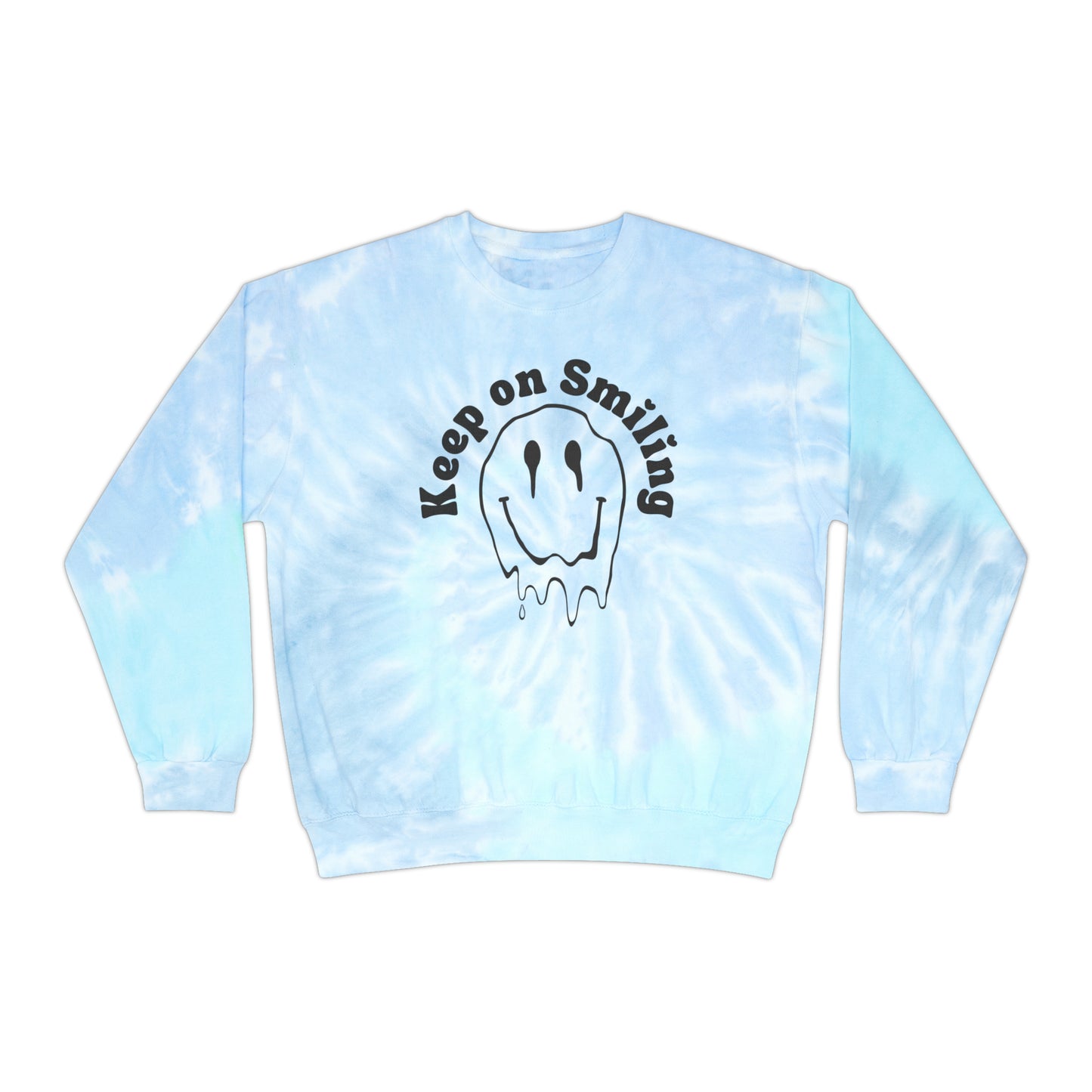 Keep on Smilin' Tie-Dye Crewneck Sweatshirt