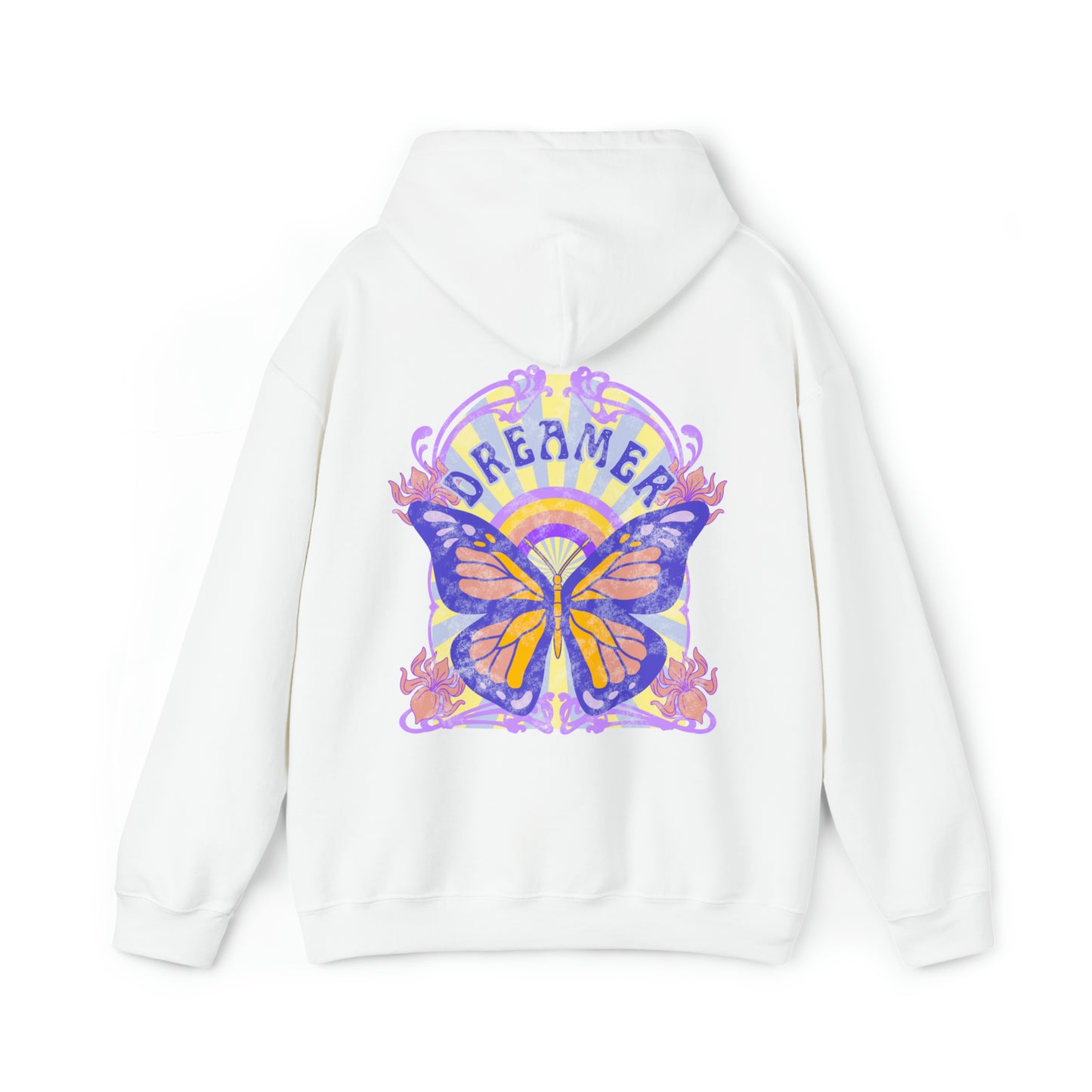 Dreamer Butterfly Hoodie Butterfly Sweatshirt - Fractalista Designs