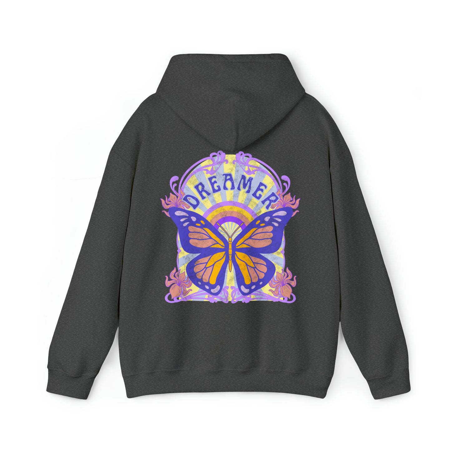 Dreamer Butterfly Hoodie Butterfly Sweatshirt - Fractalista Designs