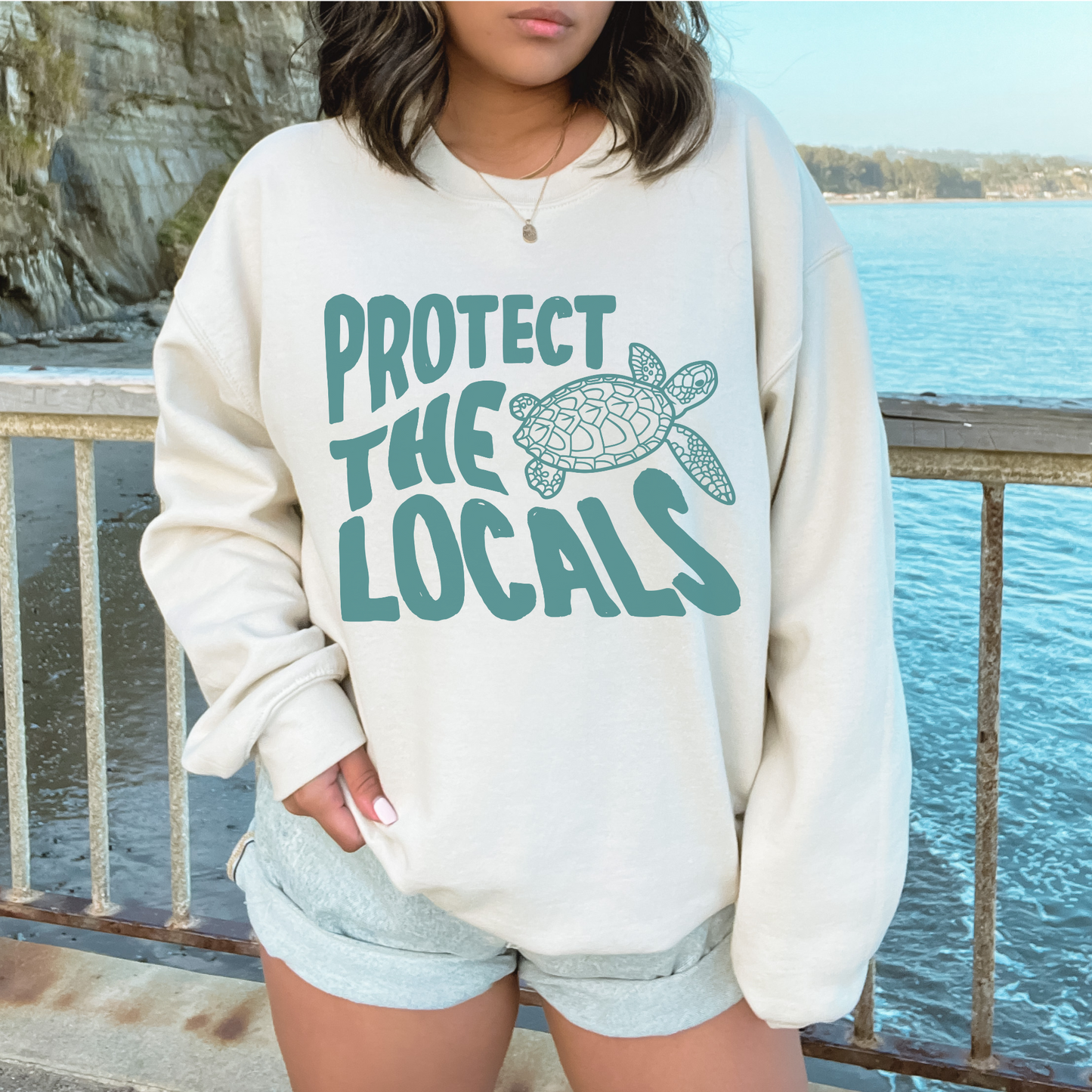 Protect The Locals Sea Turtle Sweatshirt