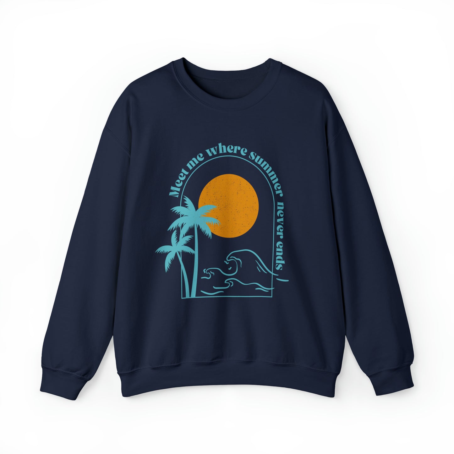 Where Summer Never Ends Sunset Crewneak Sweatshirt