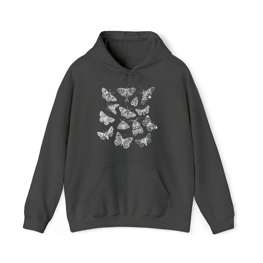 Watercolor Moth Hoodie FRONT