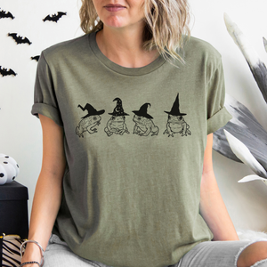 Halloween Witch Frog and Toad Shirt