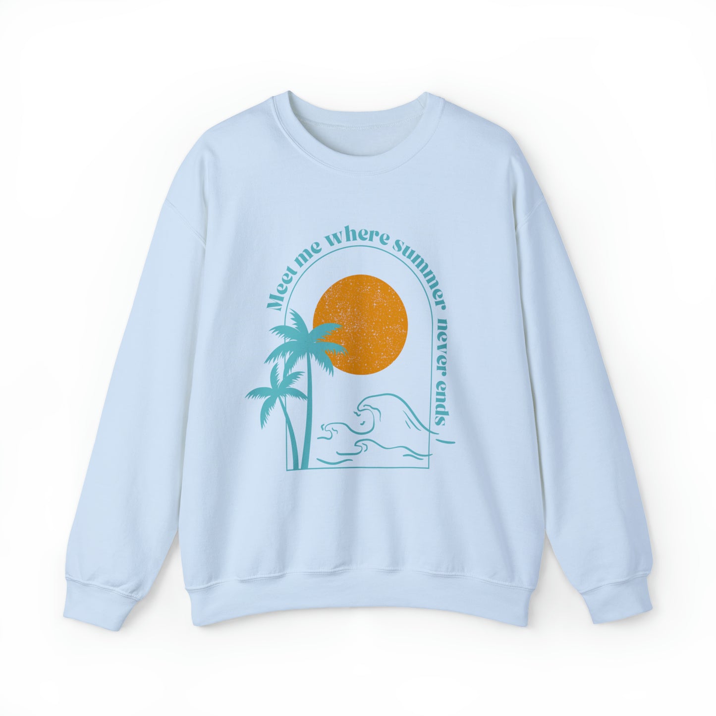 Where Summer Never Ends Sunset Crewneak Sweatshirt