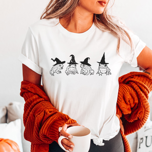 Halloween Witch Frog and Toad Shirt