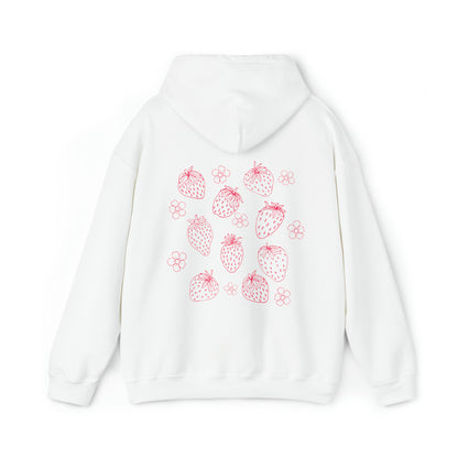 Cottagecore Strawberry Hoodie Sweatshirt - Fractalista Designs