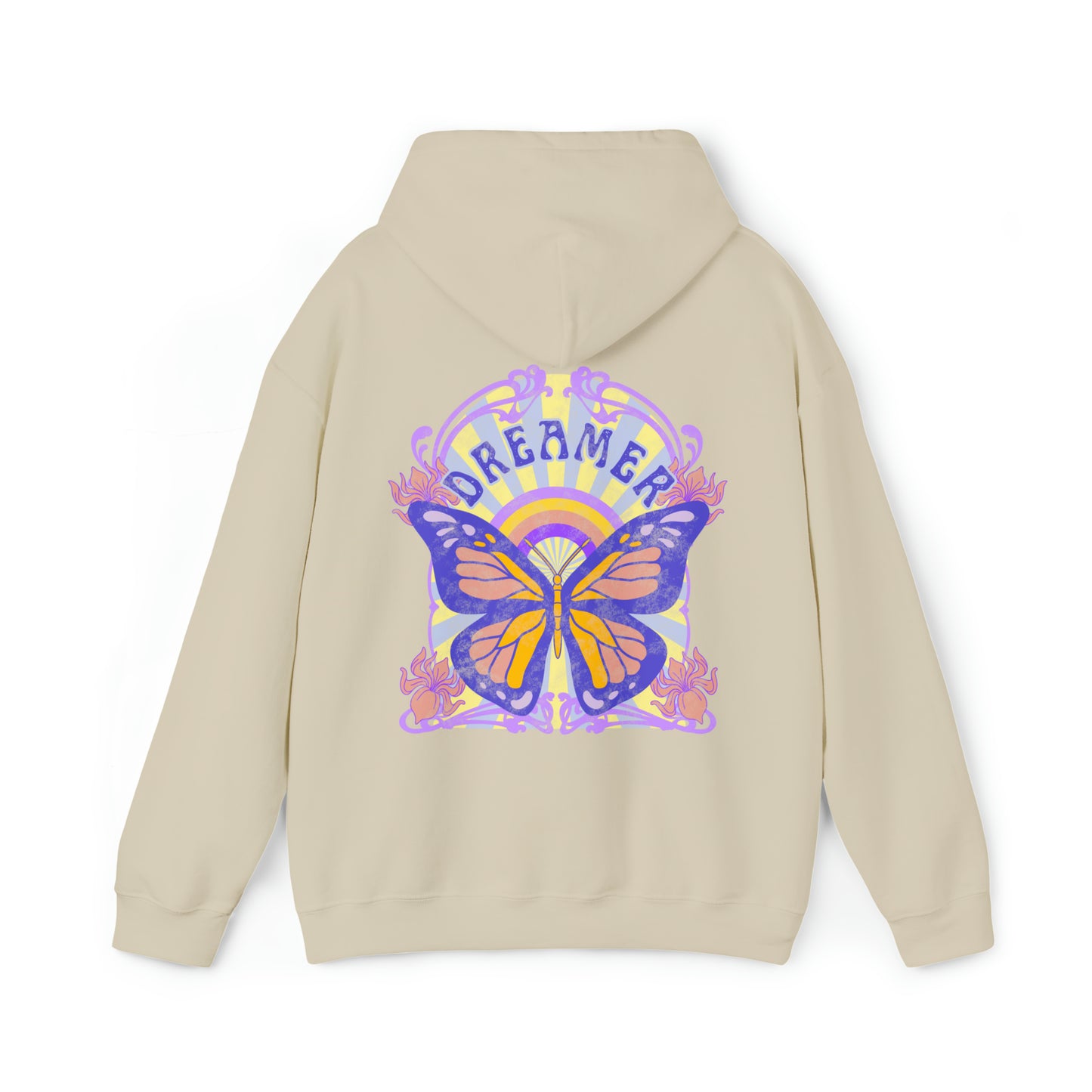 Dreamer Butterfly Hoodie Butterfly Sweatshirt - Fractalista Designs