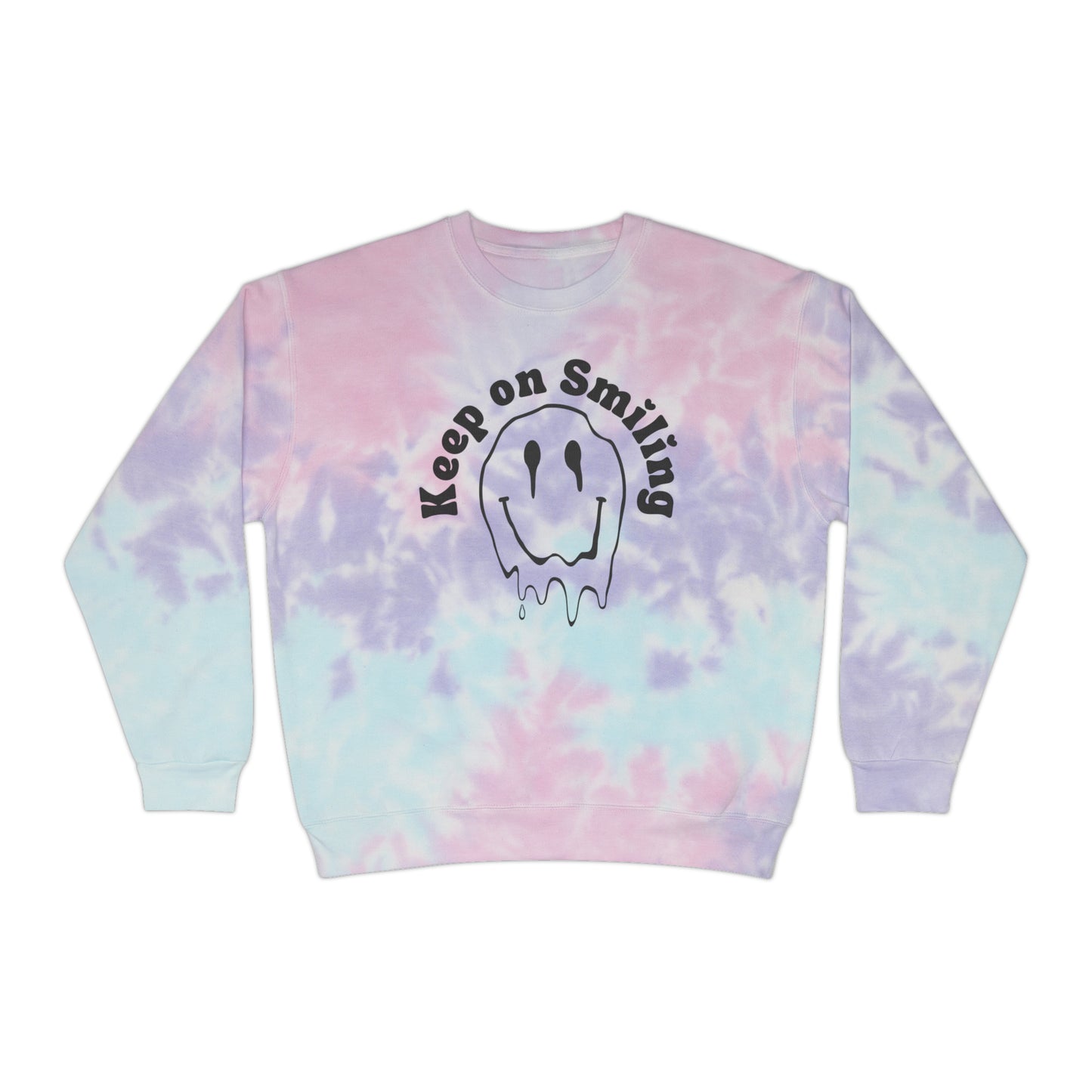 Keep on Smilin' Tie-Dye Crewneck Sweatshirt