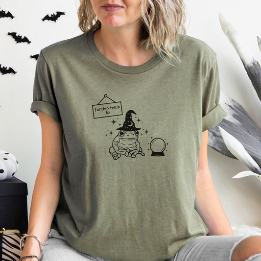 Mystical "Forchin Tellin" Frog Halloween Shirt