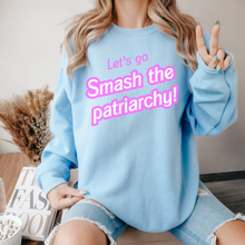 Smash the Patriarchy Barbiecore Crewneck Sweatshirt