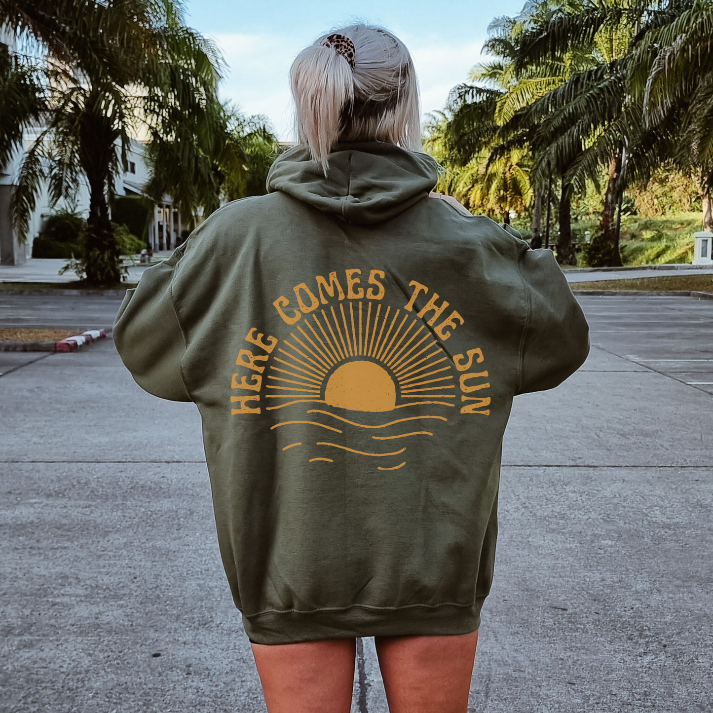 Here Comes the Sun Sunset Hoodie