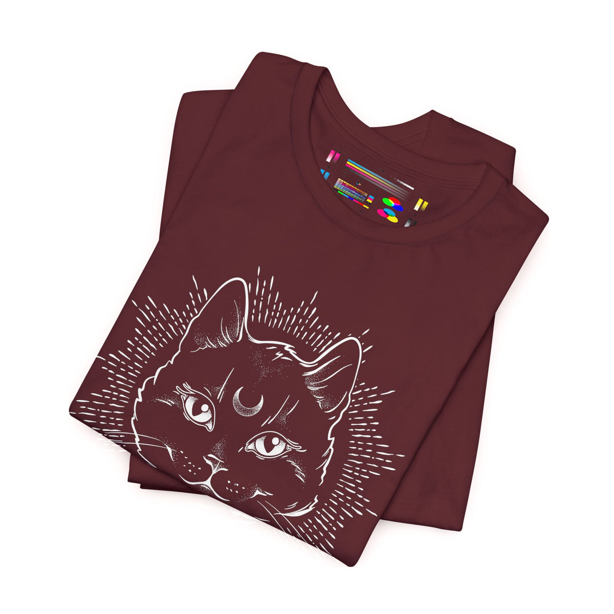 "Stay Spooky" Funky Font Midnight Familiar Black Cat Unisex Jersey Short Sleeve Tee