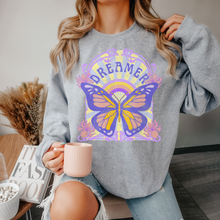 Dreamer Butterfly Art Nouveau Crewneck Sweatshirt