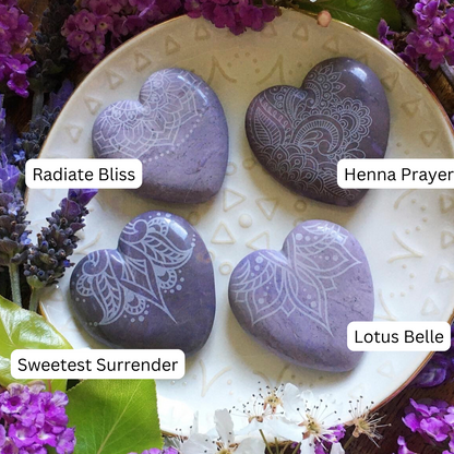 ✨RARE✨ Lavender Jade Hearts and Pocketstones