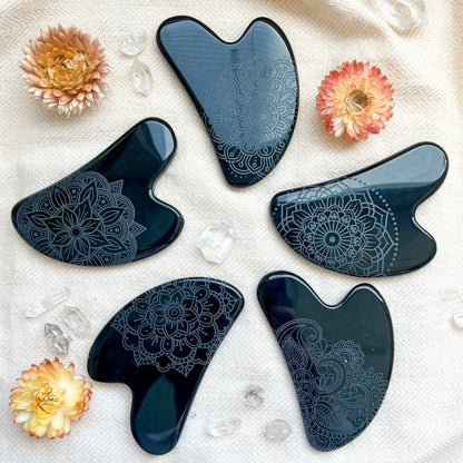 Obsidian Gua Sha Facial Massage Tool