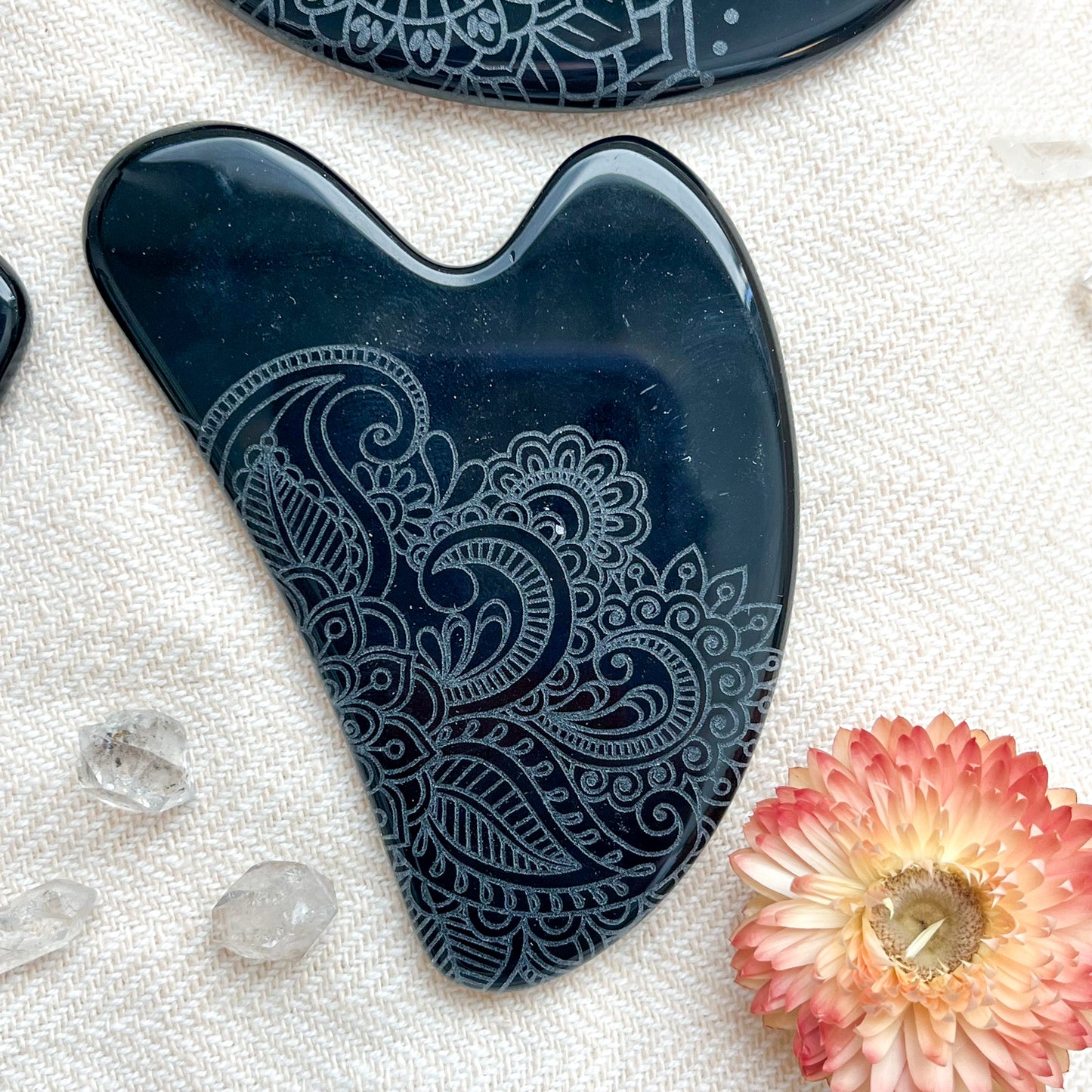 Obsidian Gua Sha Facial Massage Tool