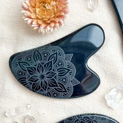 Obsidian Gua Sha Facial Massage Tool