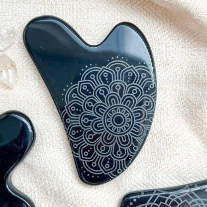 Obsidian Gua Sha Facial Massage Tool