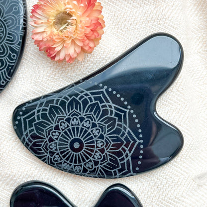 Obsidian Gua Sha Facial Massage Tool