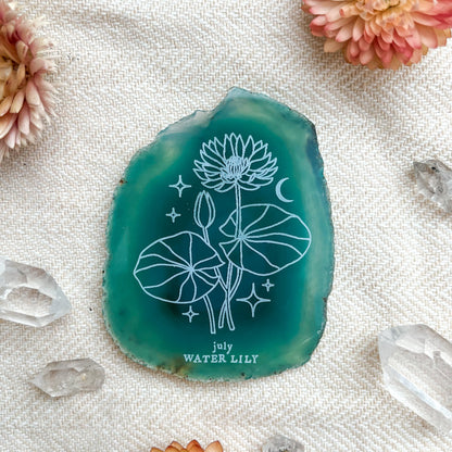 Birth Flower Agate Slices All Months