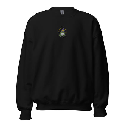 Embroidered Mystical Witch Frog Crewneck Sweatshirt Gildan *Free Shipping*