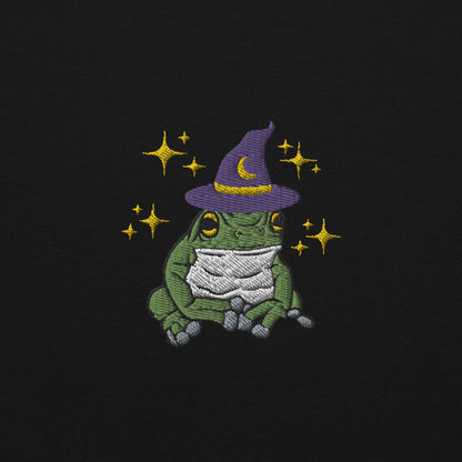 Embroidered Mystical Witch Frog Crewneck Sweatshirt Gildan *Free Shipping*