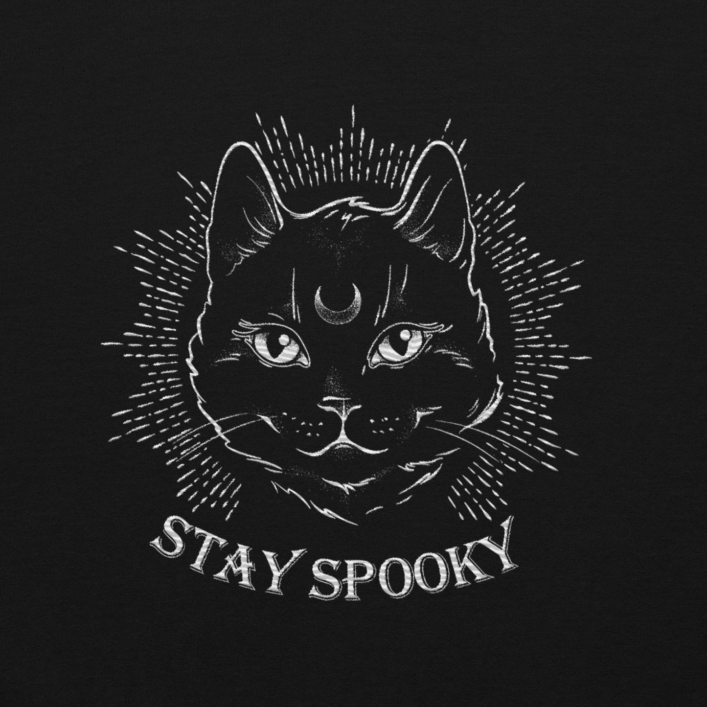 "Stay Spooky" Embroidered Halloween Spooky Crewneck Sweatshirt *Free Shipping*