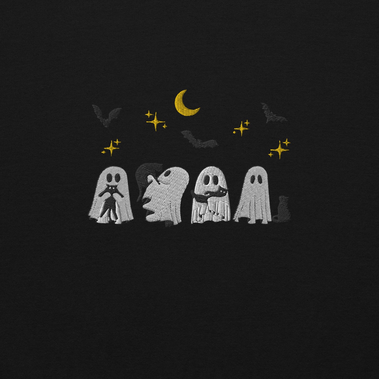 "Ghosts and Their Cats" Halloween Spooky Crewneck Sweatshirt