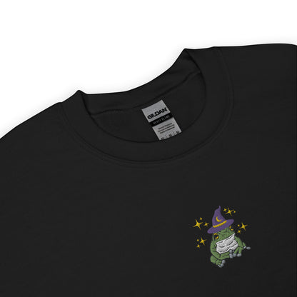 Embroidered Mystical Witch Frog Crewneck Sweatshirt Gildan *Free Shipping*