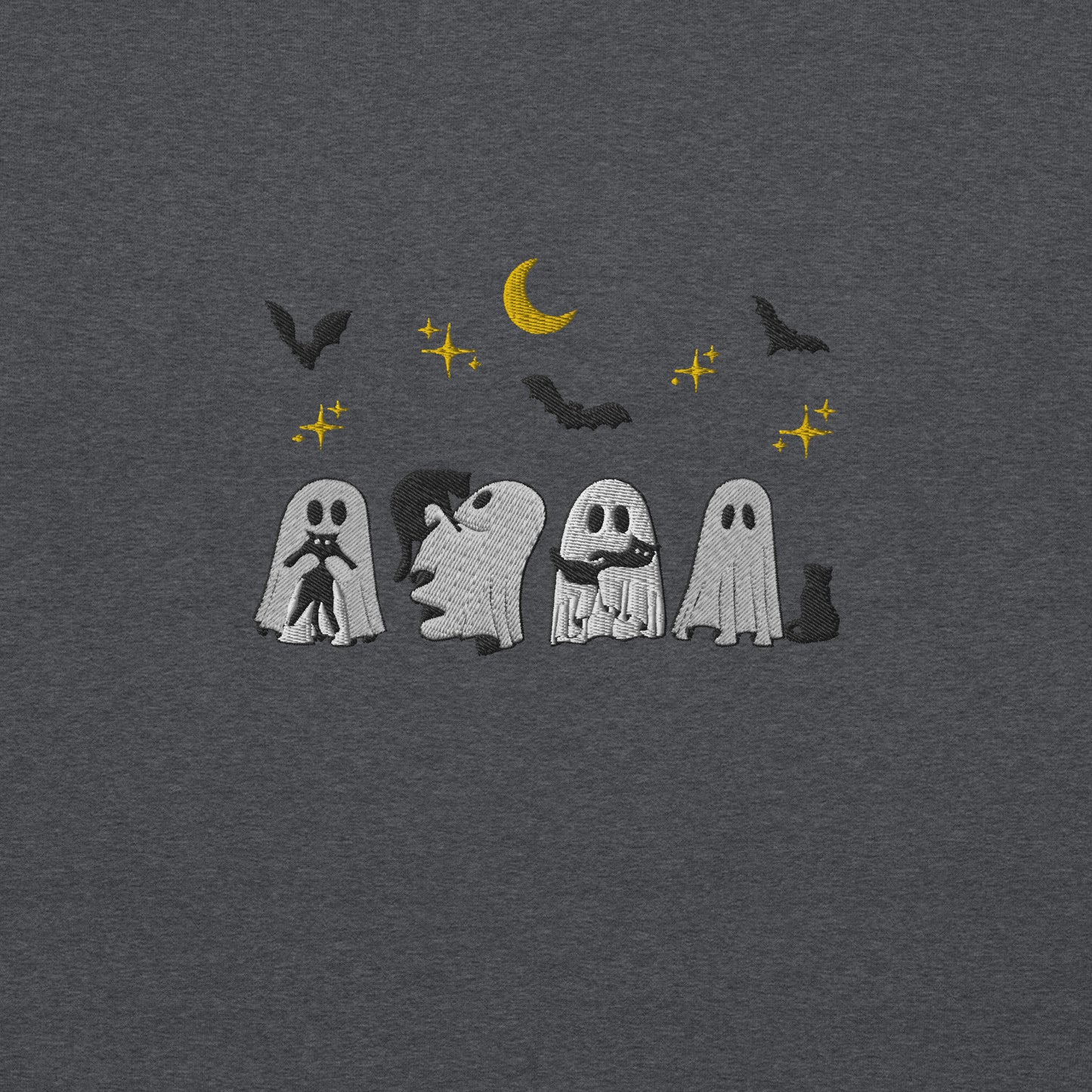 "Ghosts and Their Cats" Halloween Spooky Crewneck Sweatshirt