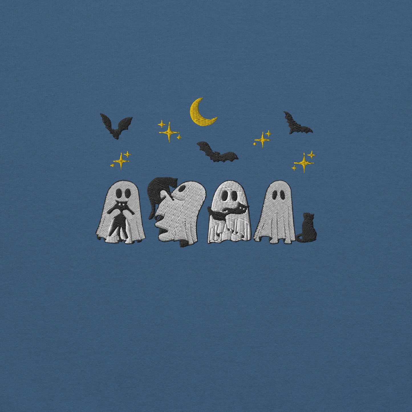 "Ghosts and Their Cats" Halloween Spooky Crewneck Sweatshirt