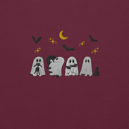 "Ghosts and Their Cats" Halloween Spooky Crewneck Sweatshirt