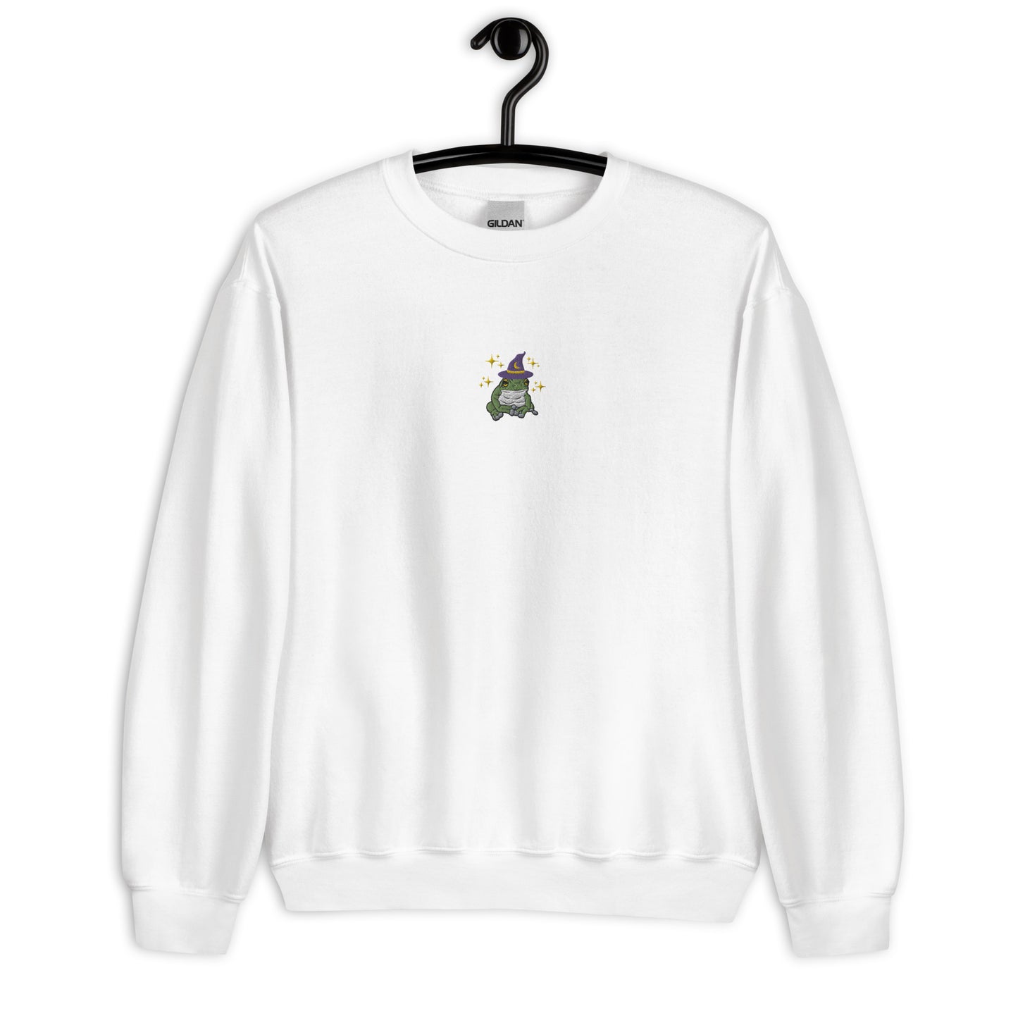 Embroidered Mystical Witch Frog Crewneck Sweatshirt Gildan *Free Shipping*