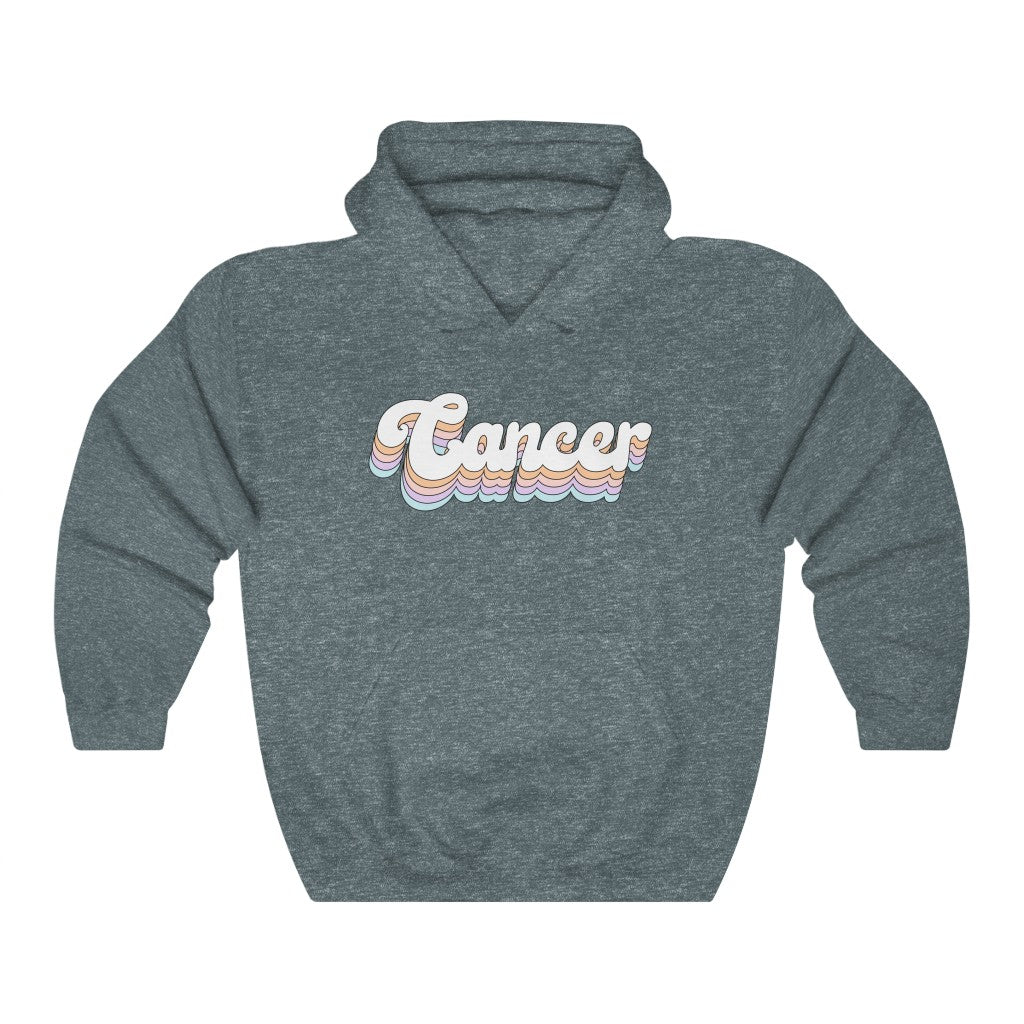 Cancer Astrology Hoodie Zodiac hooded sweatshirt - Fractalista Designs
