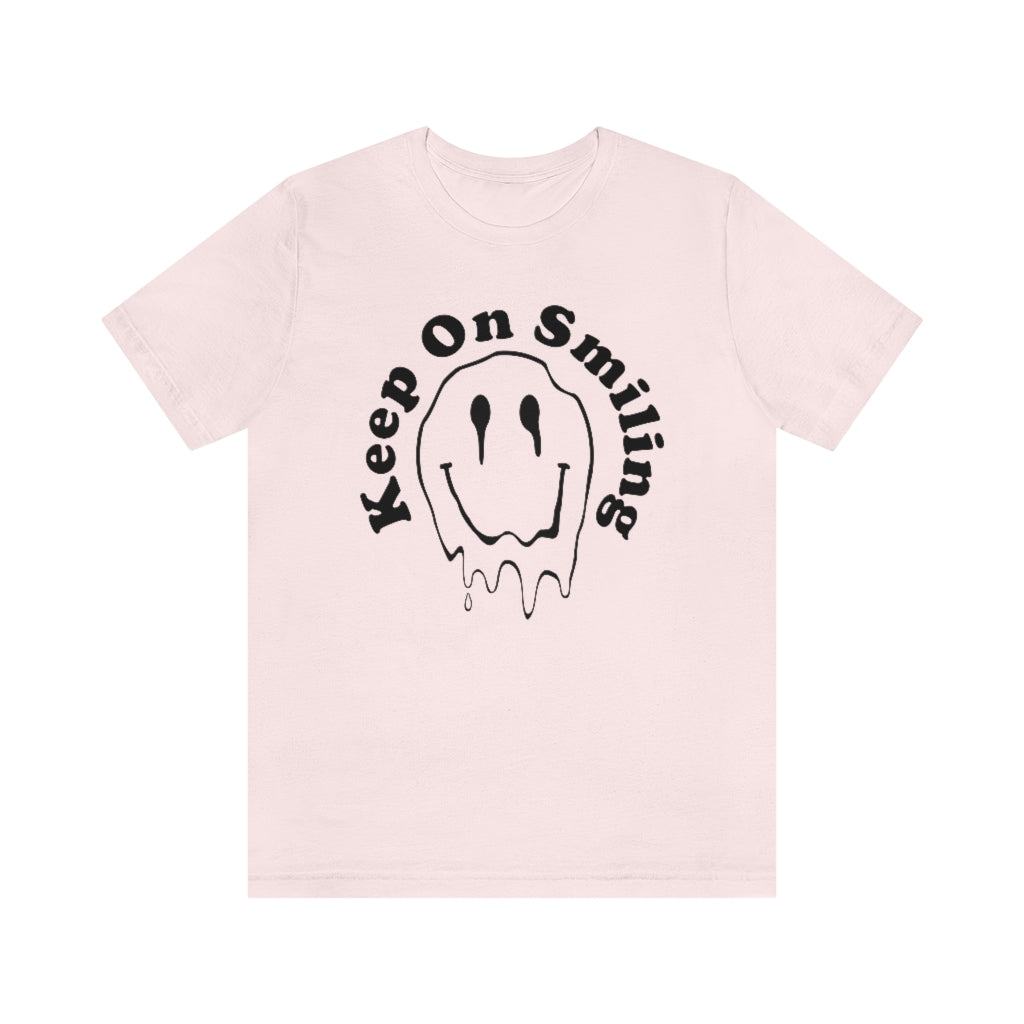 Keep on Smiling Melting Smiley Face Tee Shirt