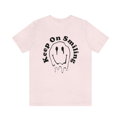 Keep on Smiling Melting Smiley Face Tee Shirt