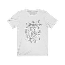 Sagittarius Centaur Zodiac Astrology Goddess "Aspire" Unisex Jersey Short Sleeve Tee