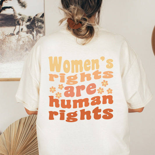 Women's Rights are Reproductive Rights Pro Choice Shirt, WORDS ON BACK Protect Roe vs Wade, My Body My Choice Shirt, Activist Shirt, Oversized Protest Tee