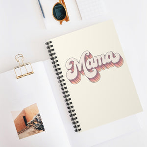 Retro Pink Mama Spiral Notebook - Ruled Line