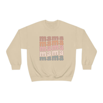 Mama Retro pink Crewneck Sweatshirt
